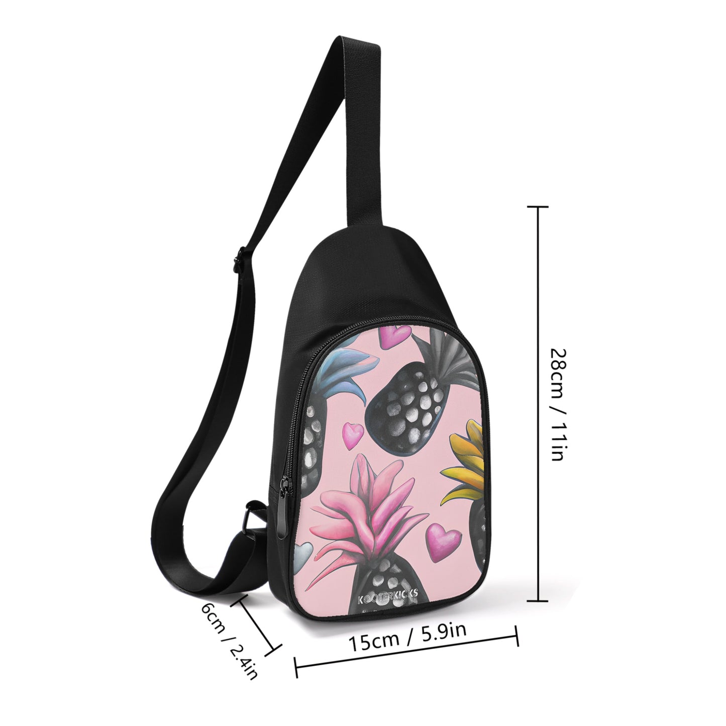 Pastel Pineapple Chest Bag