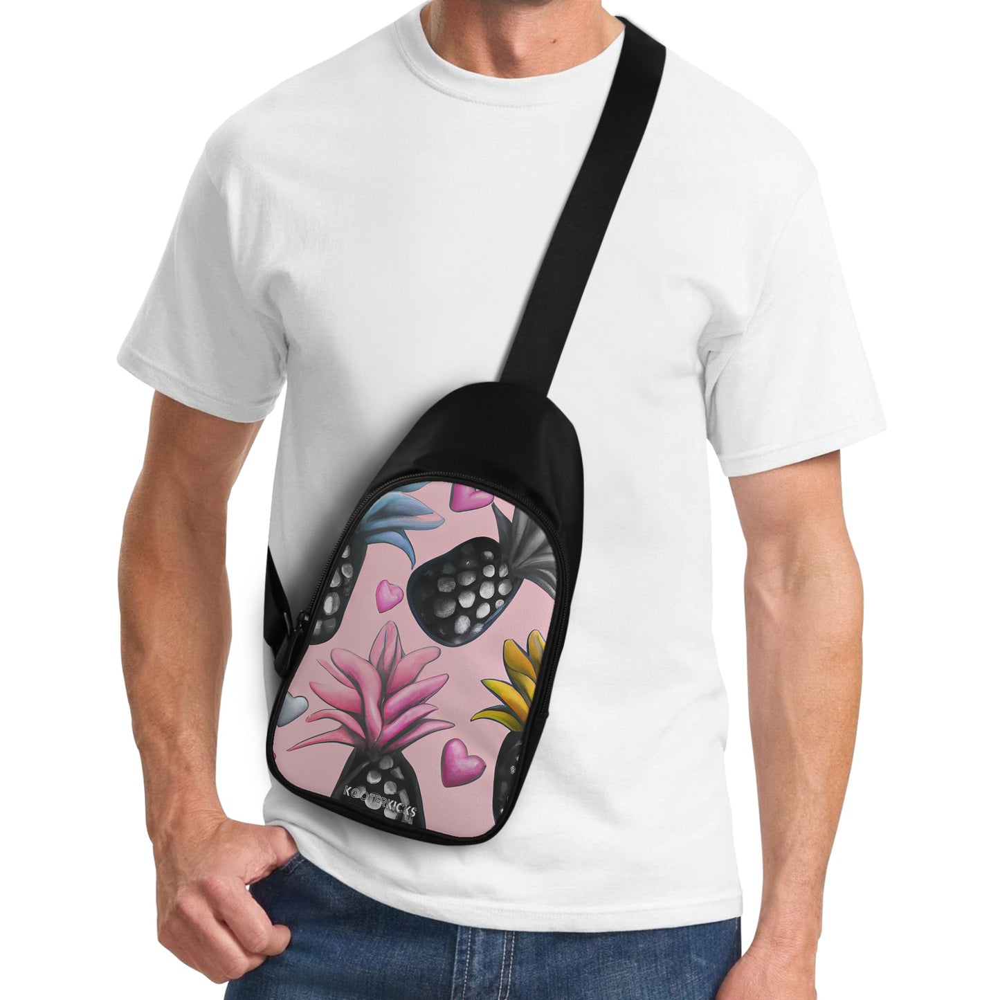 Pastel Pineapple Chest Bag