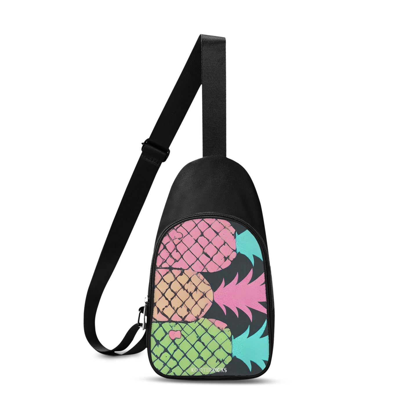 Pastel Pineapple Row Chest Bag