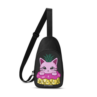 Kitty Pineapple Chest Bag