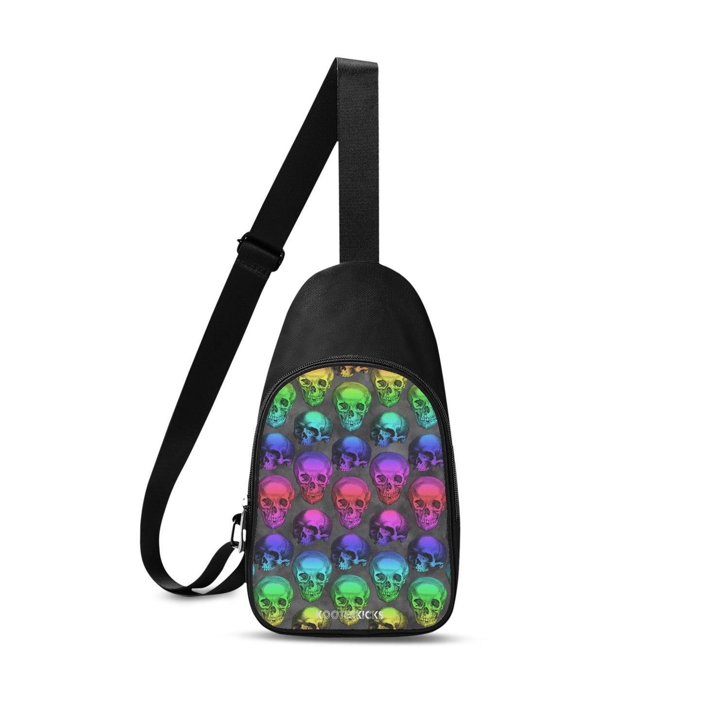 Rainbow Skull Chest Bag