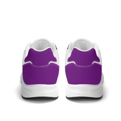 Purple Roses Skulls Adult Mesh and PU Leather Platform Athletic Shoes