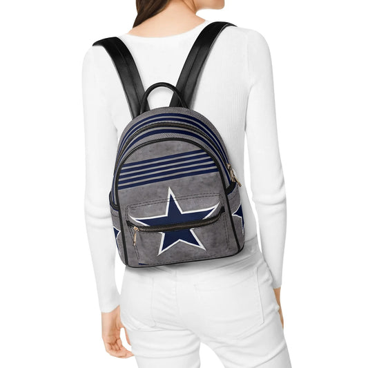 Dallas Cowboys Casual PU Leather Backpack