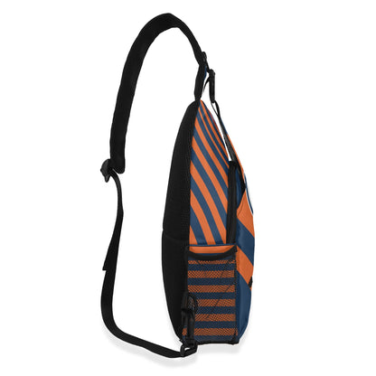 Edmonton Oilers Inspired Chest Crossbody Bag with Adjustable Strap