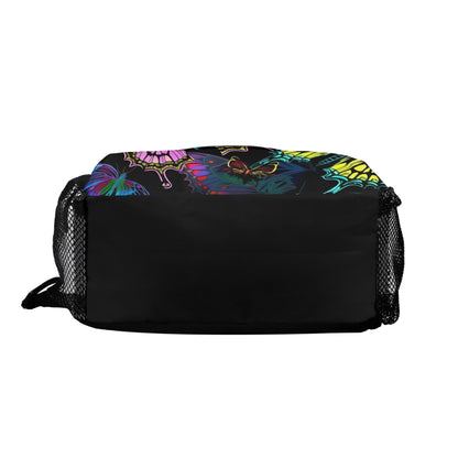 Neon Butterfly Chest Crossbody Bag with Adjustable Strap