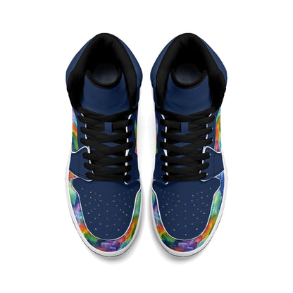 Mens Colourclouds Premium PU Leather High Top Sneakers