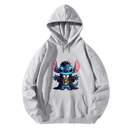 Unisex Stitch Slytherin Front & Back Cotton Hoodie