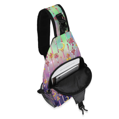 Sailor Moon Inspired Chest Crossbody Bag with Adjustable Strap