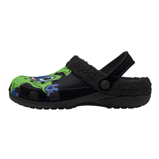 Adults Stitch Beetlejuice Oogie Boogie Black Lined Clog