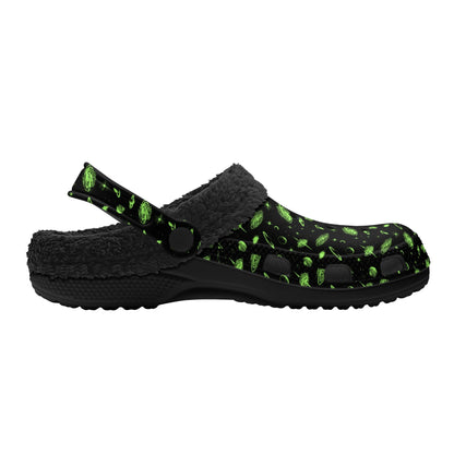 Adults Rick & Morty Black Warm Lined Clog