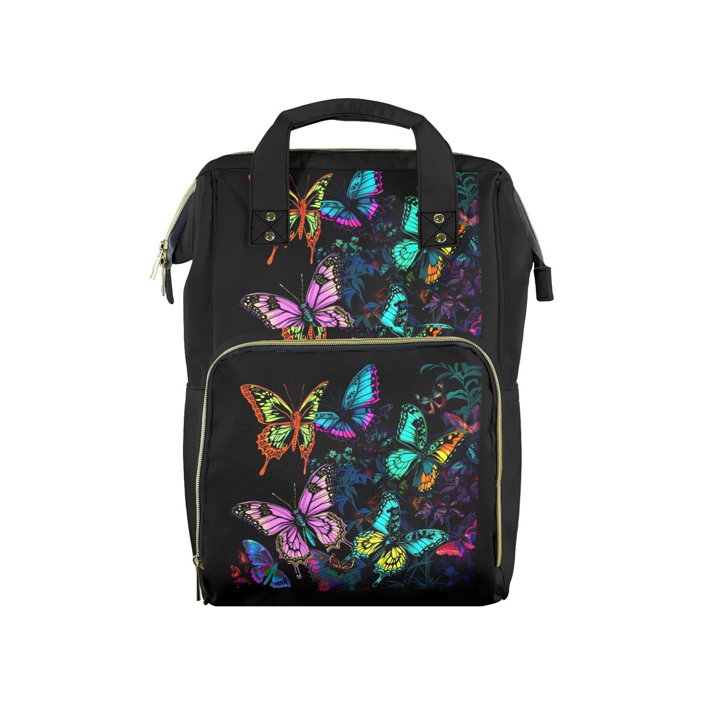 Neon Butterflies New Multi-Function Diaper Bag