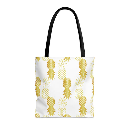 Gold Upside-down Pineapple Tote Bag