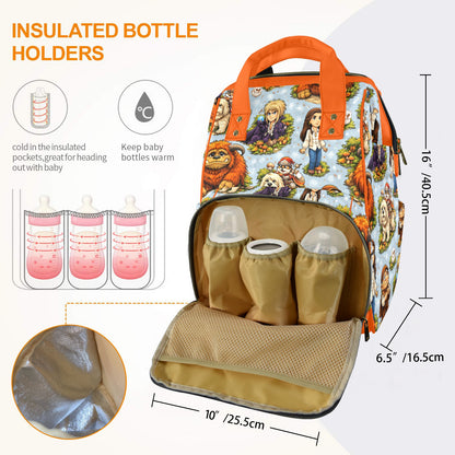 Labyrinth Ludo Multi-Function Diaper Bag-New