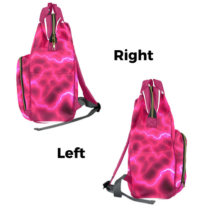 Pink Lightnight Diaper Bag Backpack