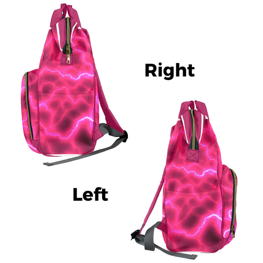 Pink Lightnight Diaper Bag Backpack