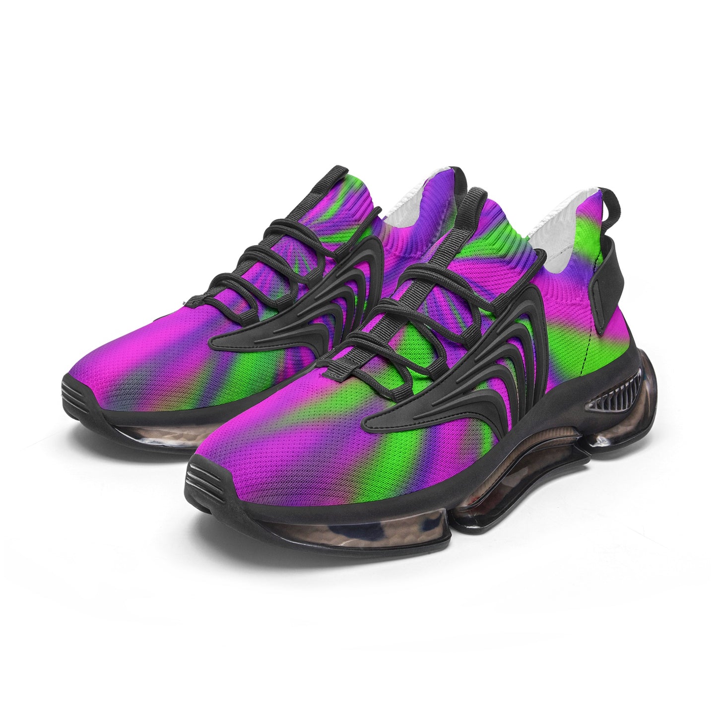 Neon Explosion Unisex Low Top Mesh Sneakers