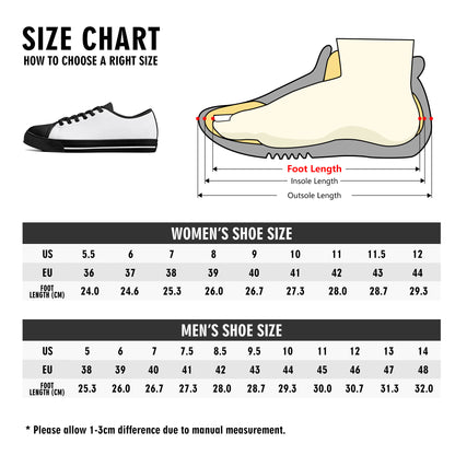 Labyrinth Inspired Womens Low Top Canvas Shoes