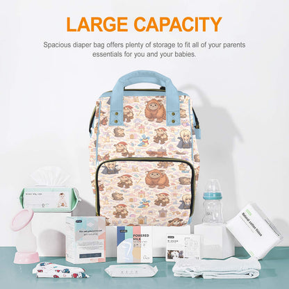 Labyrinth Pastel Multi-Function Diaper Bag-New