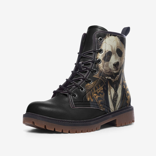 Regal Panda Unisex Casual Leather Lightweight boots Unisex