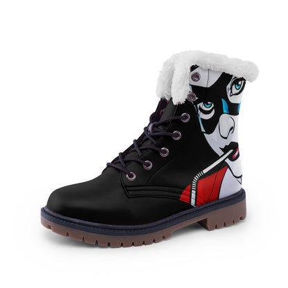 Harley Inspired Unisex Warm Lined Boots