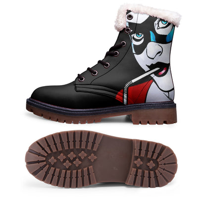 Harley Inspired Unisex Warm Lined Boots