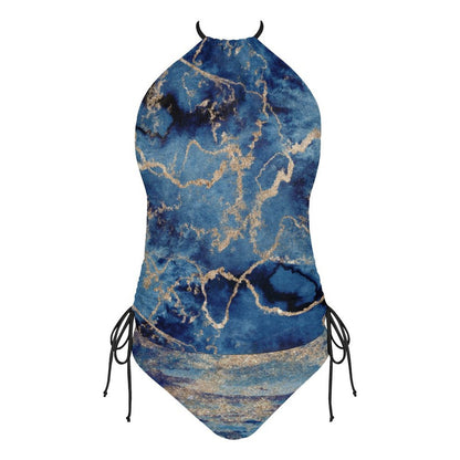 Blue Gold Bikini Tankini Swimsuit