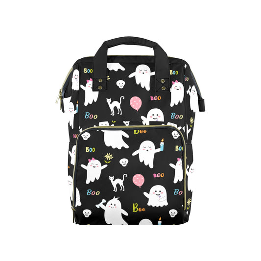Cute Ghosts on Pink New Multi-Function Diaper Bag