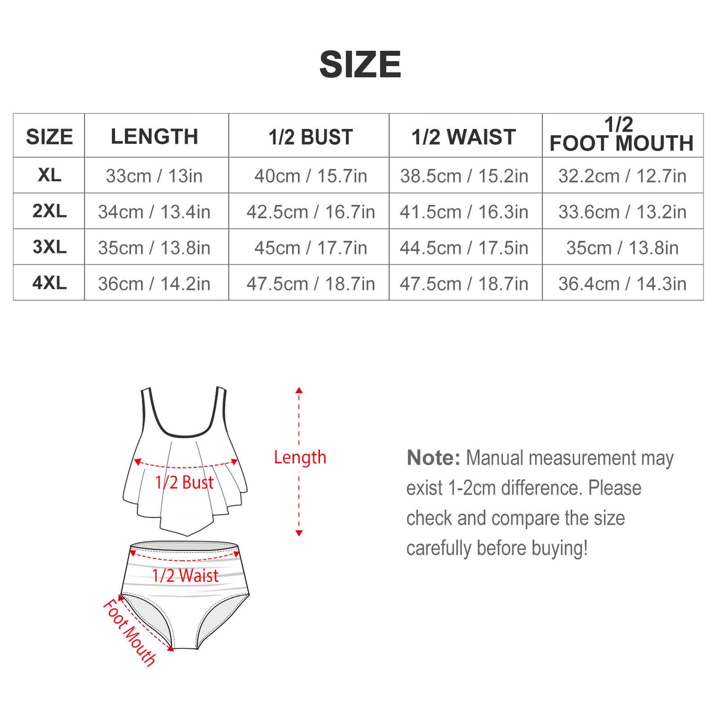 Hot Pink Lightning Two-piece Swimsuit Full Front Ruffle Plus