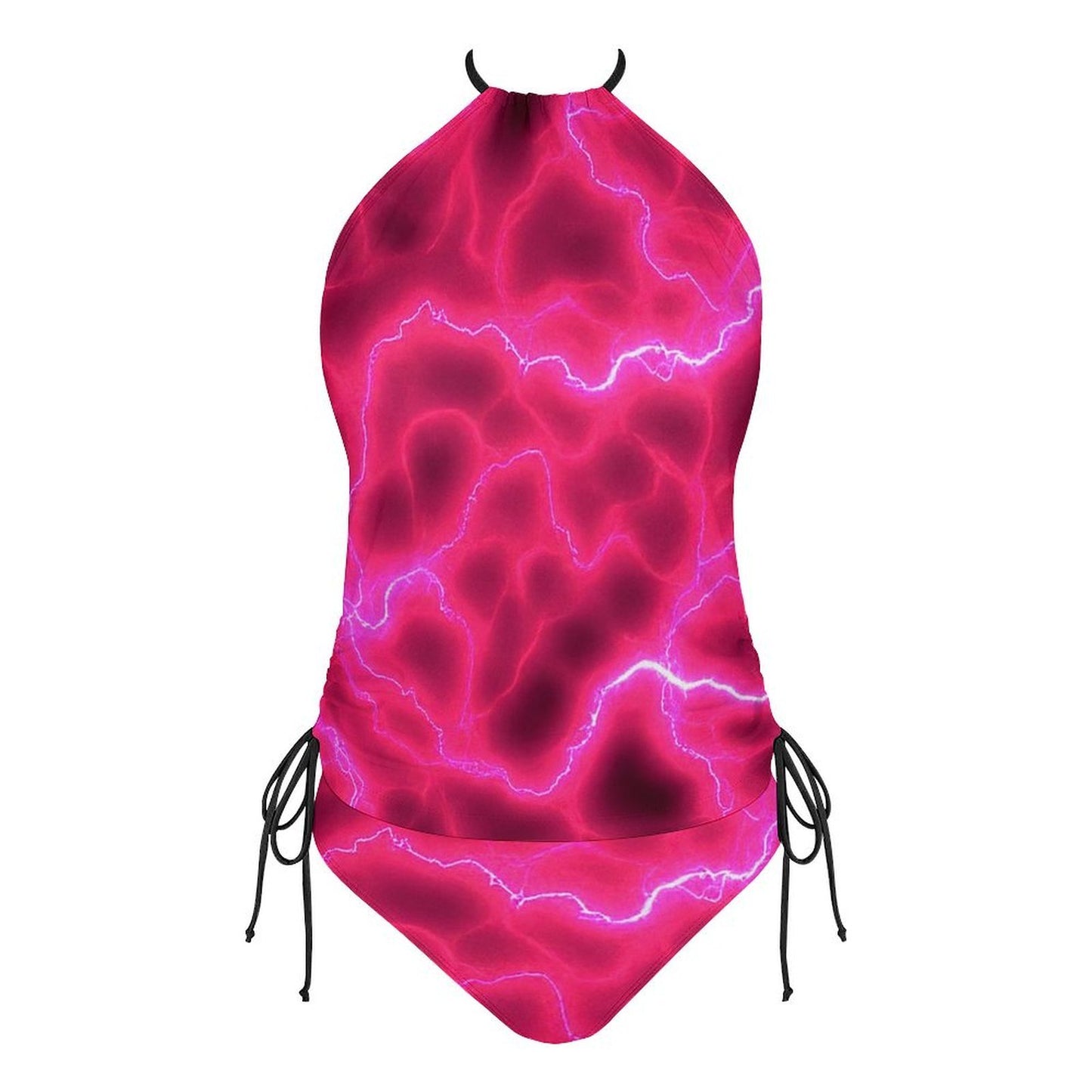 Hot Pink Lightning Bikini Tankini Swimsuit