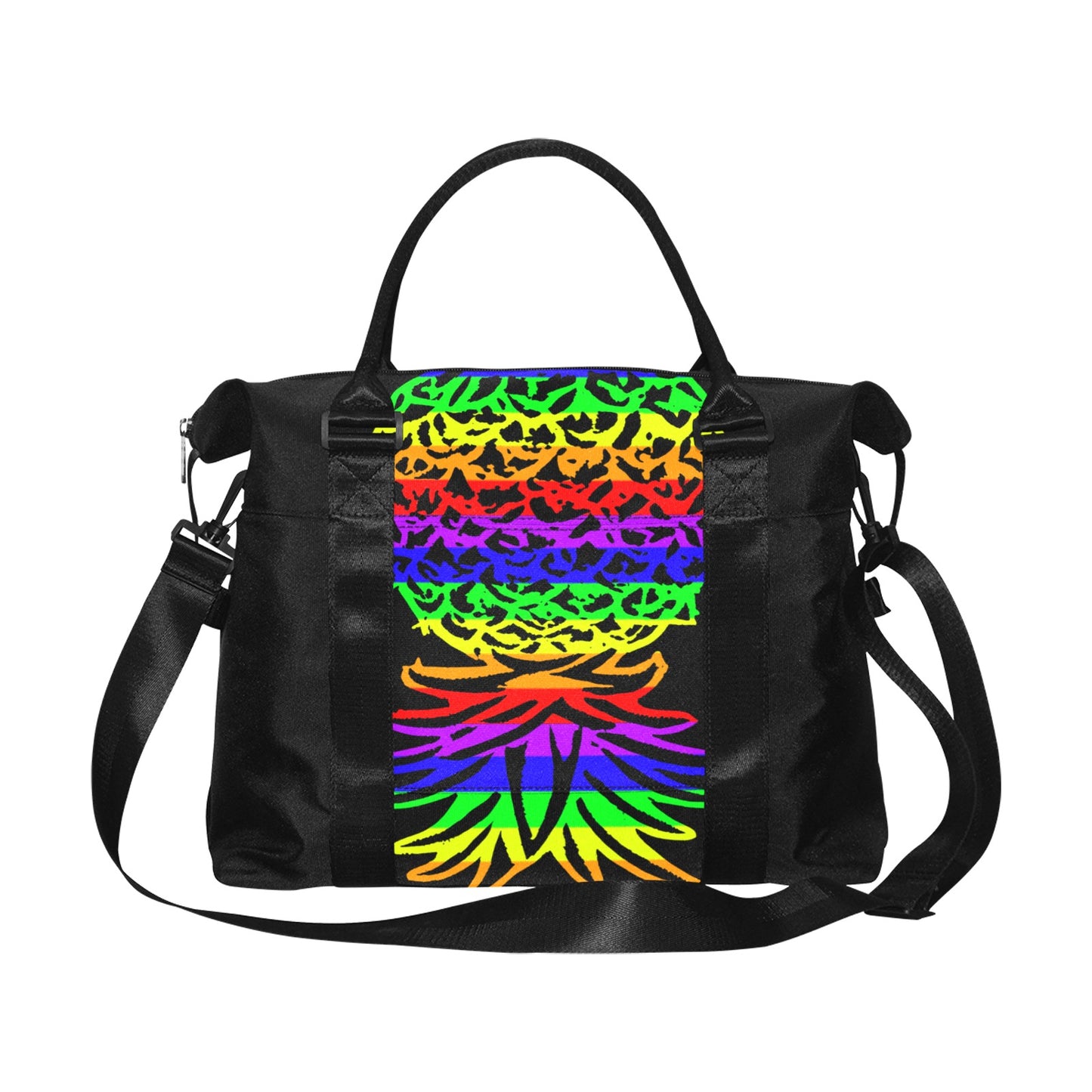 Rainbow Pineapple Large Capacity Duffle Bag