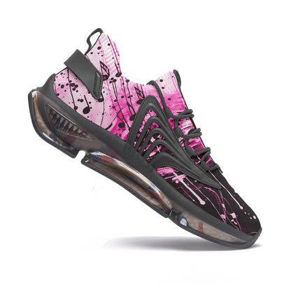 Pink Music Drop Unisex Low Top Mesh Sneakers