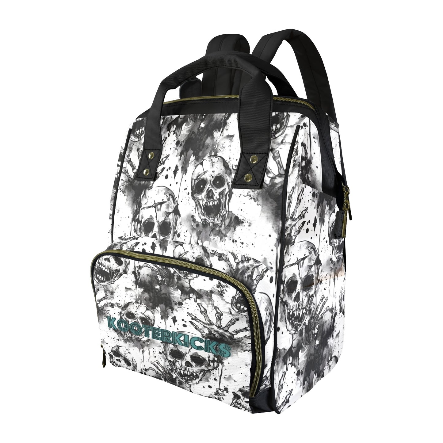 Creepy Zombie Skulls Multi-Function Diaper Bag Backpack