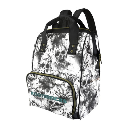 Creepy Zombie Skulls Multi-Function Diaper Bag Backpack