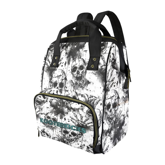 Creepy Zombie Skulls Multi-Function Diaper Bag Backpack