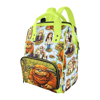 Labyrinth Lime Multi-Function Diaper Bag-New