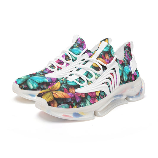 Unisex Butterfly Collage Low Top Mesh Sneakers