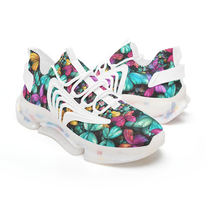 Unisex Butterfly Collage Low Top Mesh Sneakers