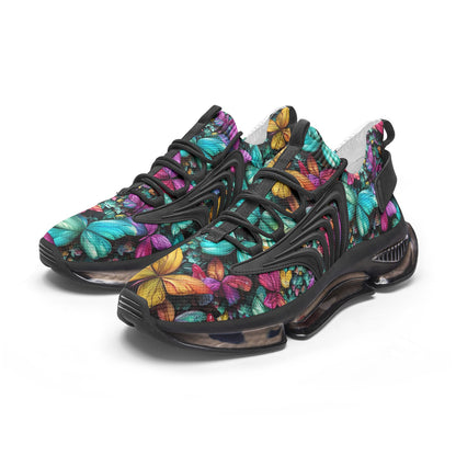 Unisex Butterfly Collage Low Top Mesh Sneakers