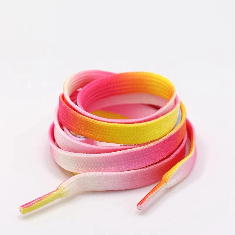 Rainbow Gradient Flat Soft Standard Laces