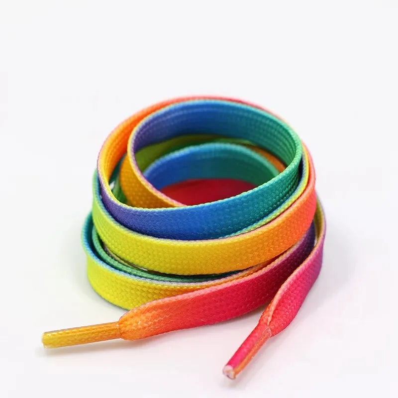 Rainbow Gradient Flat Soft Standard Laces