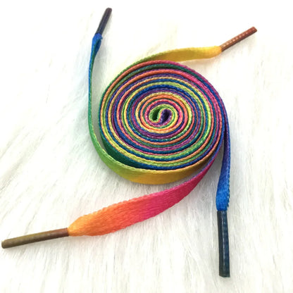 Rainbow Gradient Flat Soft Standard Laces