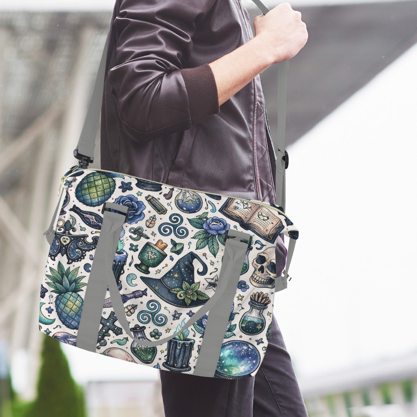 Carry-on Duffle Bag - Witchy Blues