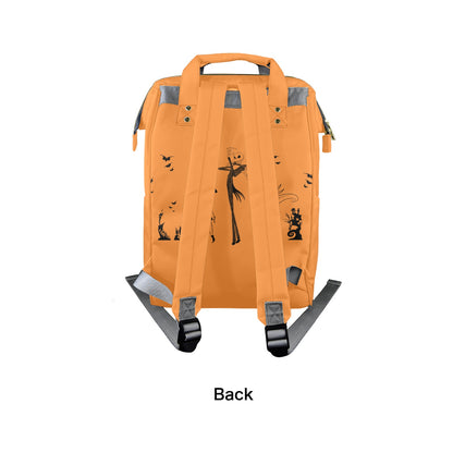 NMBC Orange Silhouettes New Multi-Function Diaper Bag-Large