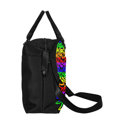 Rainbow Pineapple Large Capacity Duffle Bag