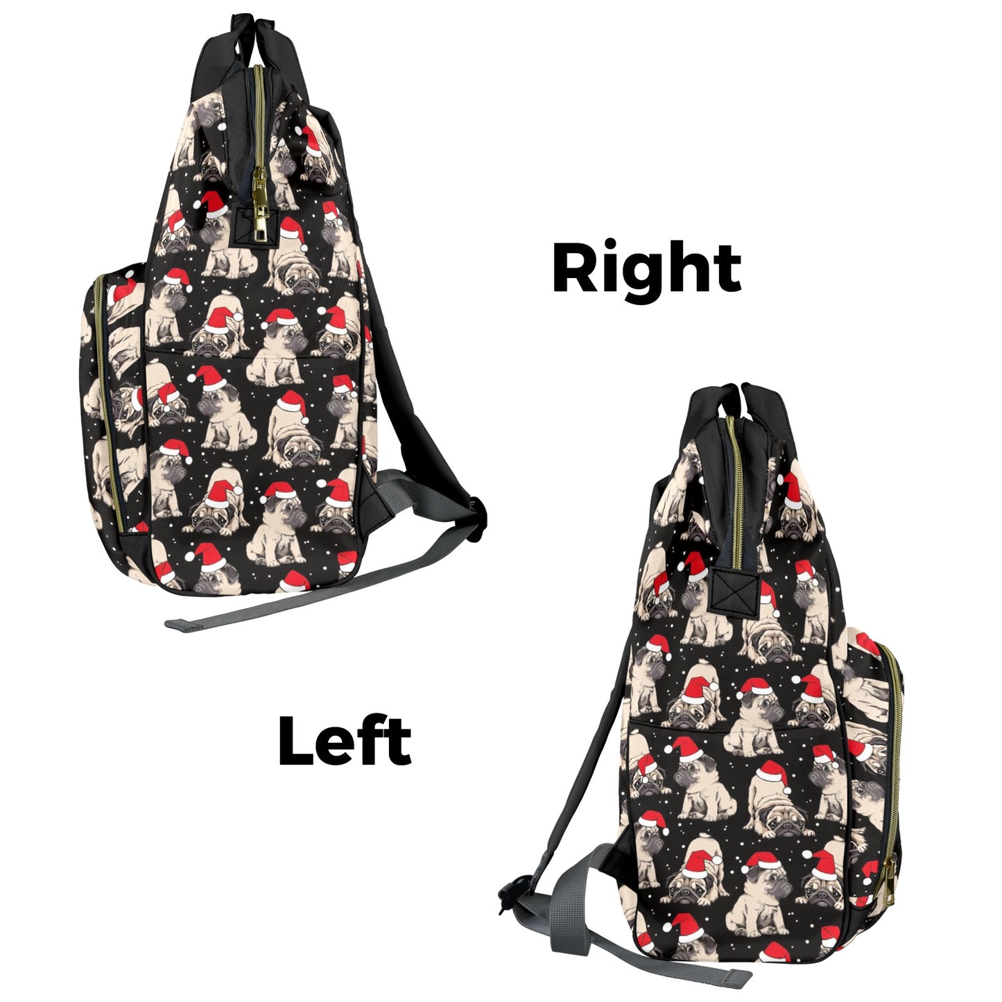 Christmas Puppy Diaper Bag Backpack