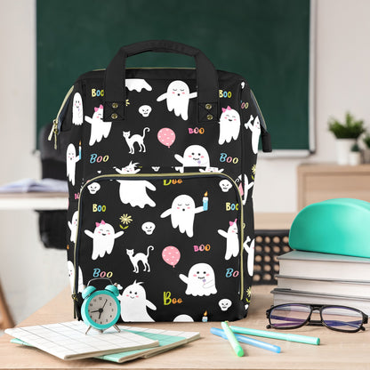 Cute Ghosts on Pink New Multi-Function Diaper Bag