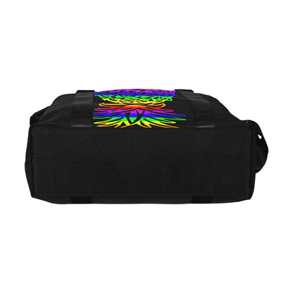Rainbow Pineapple Large Capacity Duffle Bag