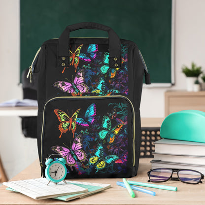 Neon Butterflies New Multi-Function Diaper Bag