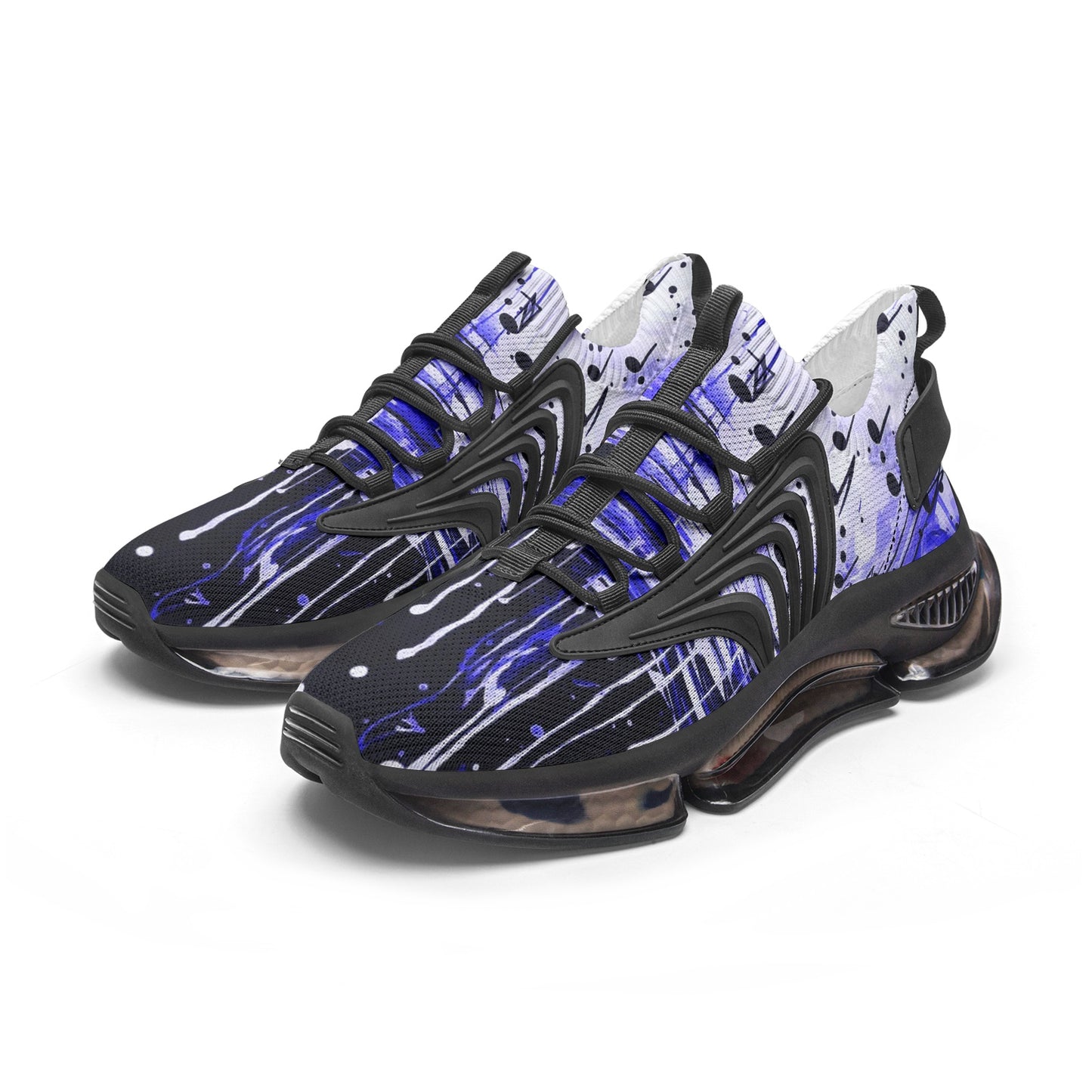Blue Music Drop Unisex Low Top Mesh Sneakers