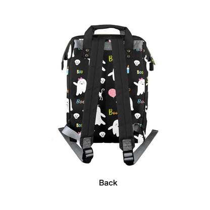 Cute Ghosts on Pink New Multi-Function Diaper Bag